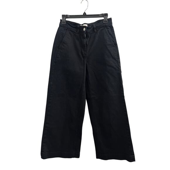 Everlane The Utility Wide-Leg Pant Black size 4 - Picture 4 of 8